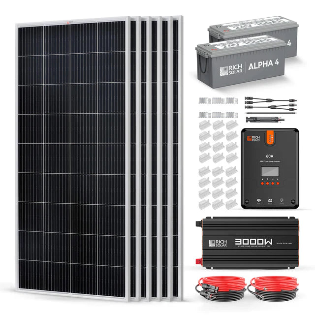 Rich Solar 1200W 24V Complete Solar Kit