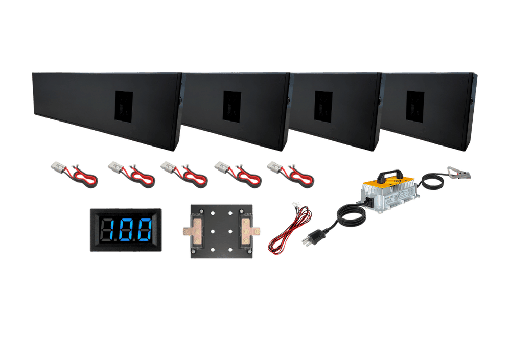 BatteryEVO 12V Razorback 4X Lithium Battery Kit (920Ah - 12 kWh)