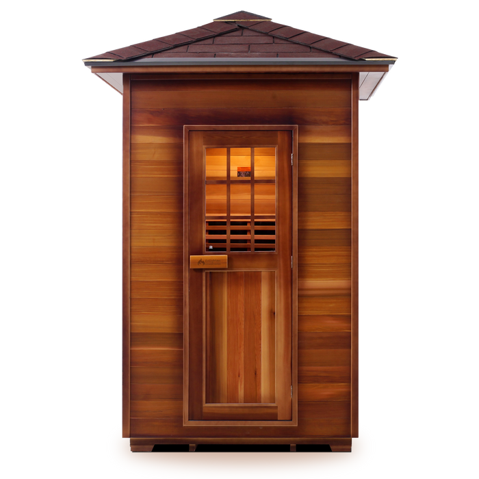 Enlighten SaunaTerra MoonLight 2 Dry Traditional Outdoor Sauna | 2 Persons