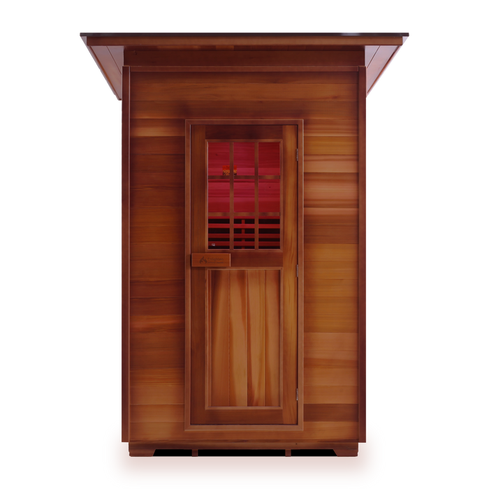 Enlighten InfraNature Original Sierra 2 Full Spectrum Infrared Outdoor Sauna | 2 Persons