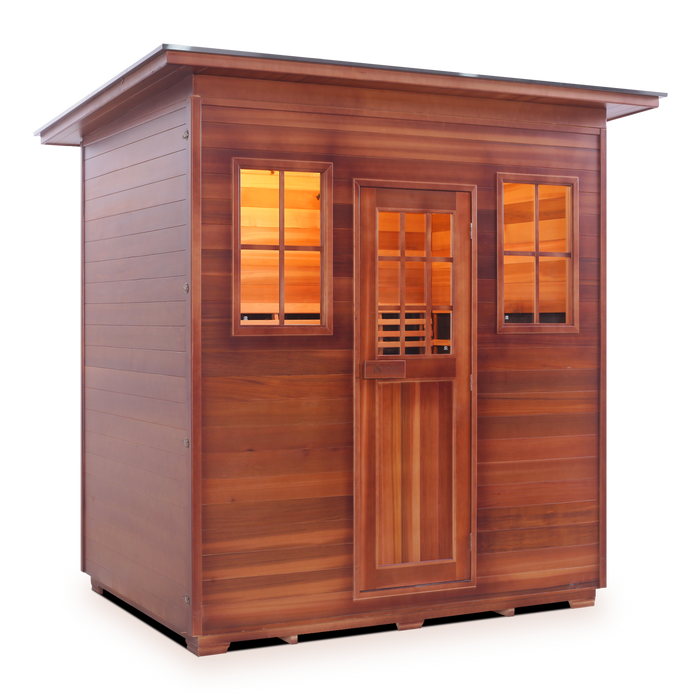 Enlighten InfraNature Original Sierra 5 Full Spectrum Infrared Outdoor Sauna | 5 Persons