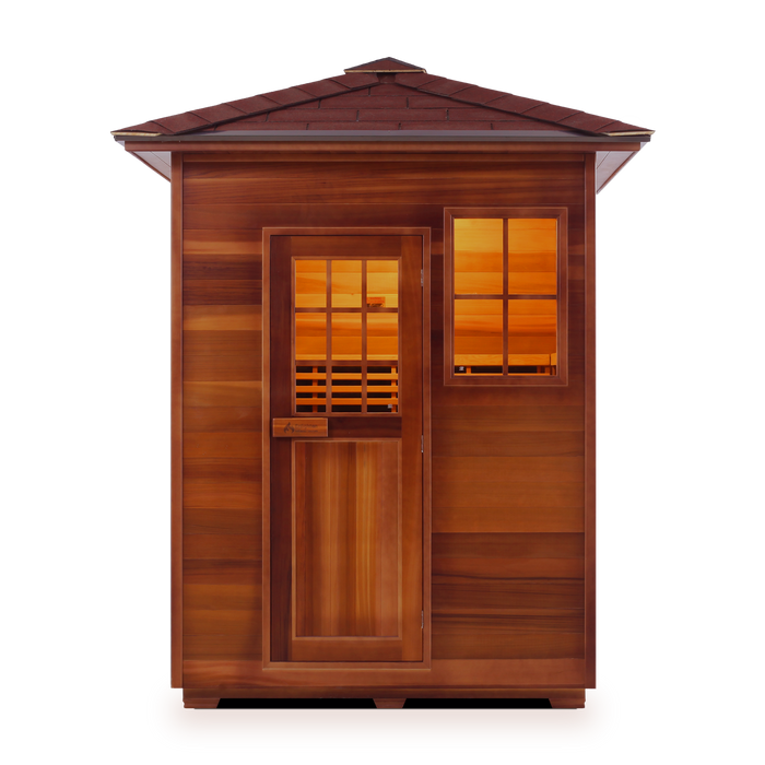 Enlighten SaunaTerra MoonLight 3 Dry Traditional Outdoor Sauna | 3 Persons