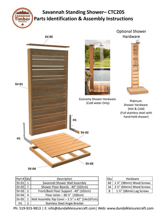 Dundalk Leisurecraft Canadian Savannah Outdoor Shower