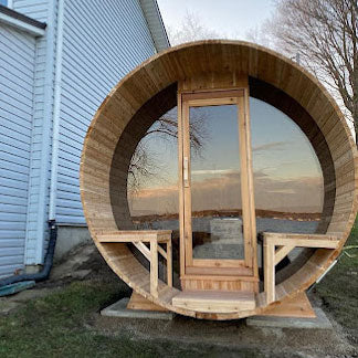 Dundalk Leisurecraft Canadian Tranquility MP Barrel Sauna | 6-8 Persons