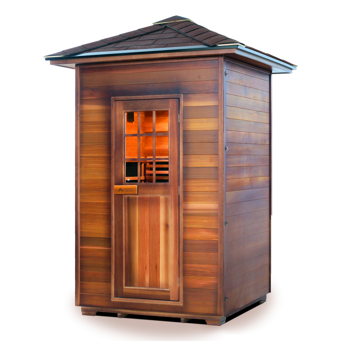 Enlighten InfraNature Original Sierra 2 Full Spectrum Infrared Outdoor Sauna | 2 Persons