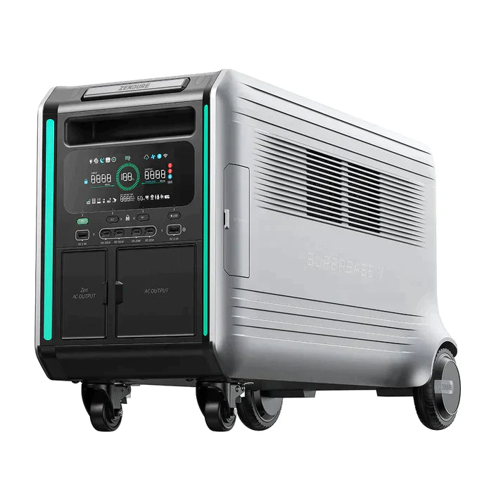 Zendure SuperBase V4600 Solar Generator Kit | 7,600W 120/240V Output | 18.4kWh Battery Capacity + 4100W of Solar PV