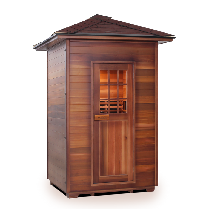 Enlighten SaunaTerra MoonLight 2 Dry Traditional Outdoor Sauna | 2 Persons