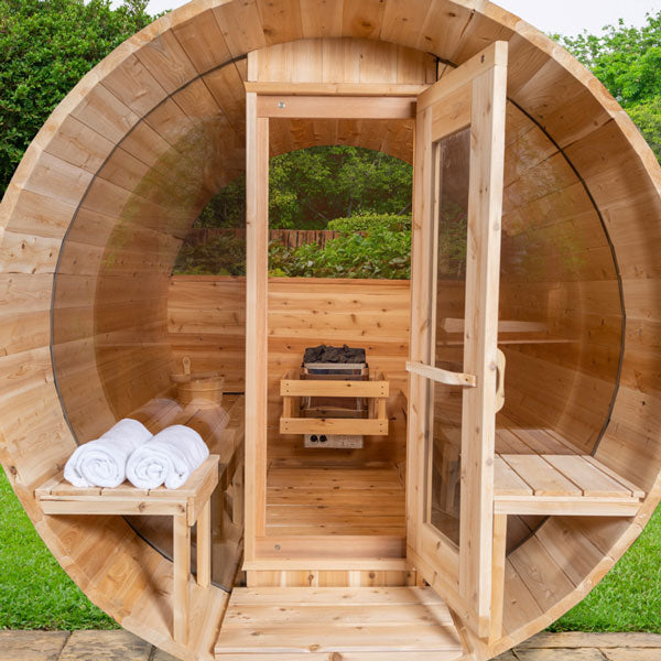 Dundalk Leisurecraft Canadian Tranquility MP Barrel Sauna | 6-8 Persons