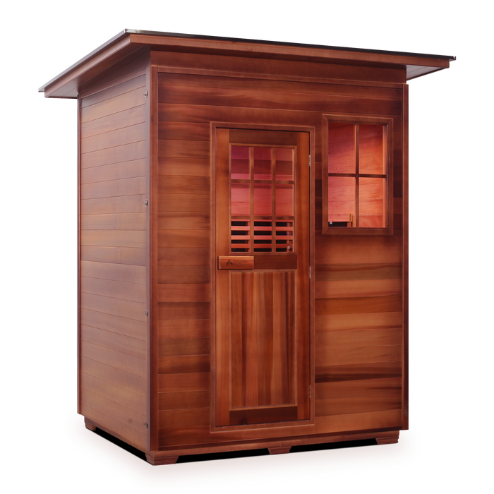 Enlighten SaunaTerra MoonLight 3 Dry Traditional Outdoor Sauna | 3 Persons