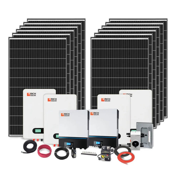 Rich Solar 4000W 48V 240VAC Cabin Solar Kit