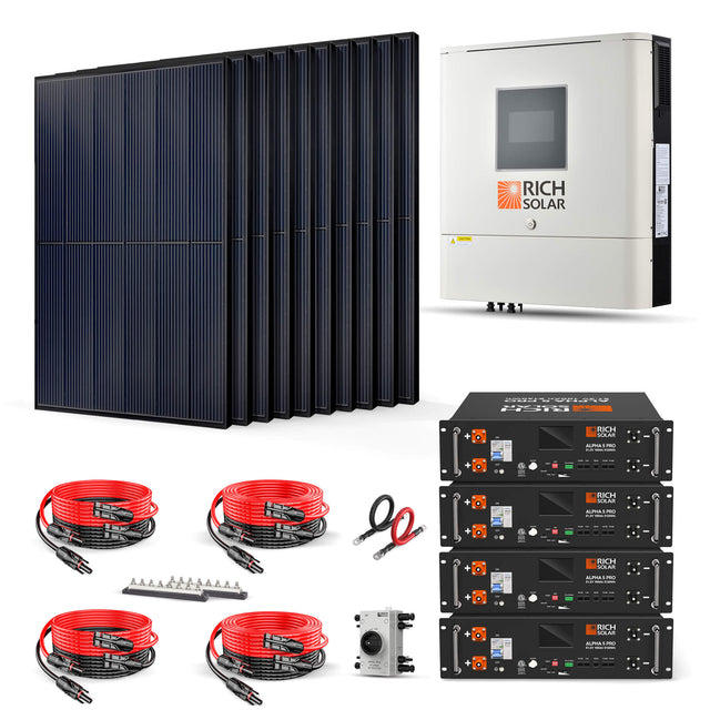 Rich Solar 6500W 48VDC-120VAC Solar Kit