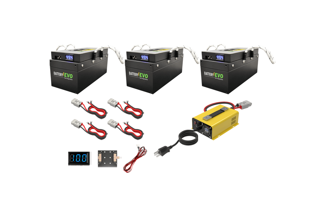 BatteryEVO 48V BADGER 3x Battery Kit (141Ah - 6.3 kWh)