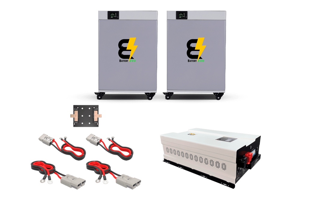 BatteryEVO 48V CONDOR ELITE 2X Inverter Kit (460Ah - 23.6 kWh | 12kW Inverter)