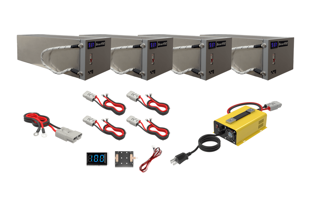 BatteryEVO 48V CHIHUAHUA 4x Battery Kit (160Ah - 8 kWh)