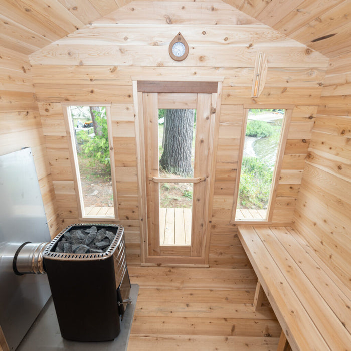 Dundalk Leisurecraft Canadian Timber Georgian Cabin Sauna | 6 Persons