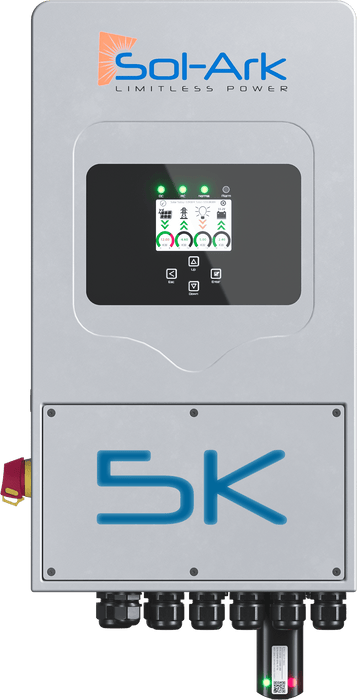 Sol-Ark 5K-1P | 5kW All-in-One Hybrid Inverter | 120VAC | 48VDC | Indoor/Outdoor | NEMA-3R