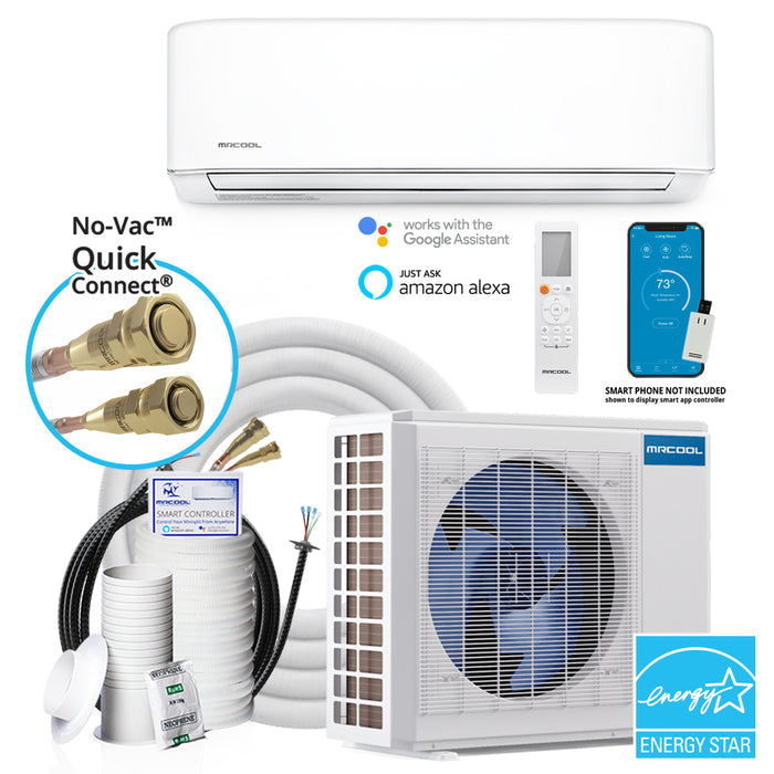 MRCOOL® E Star DIY 4th Gen 18k BTU 208-230V/60Hz Ductless Mini-Split Heat Pump Complete System