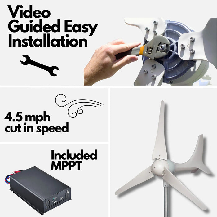 Automaxx Windmill 600W Home Wind Turbine Generator Kit