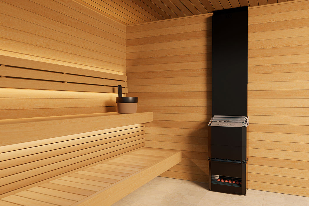 Saunum Air 5 Sauna Heater Air Series, 4.8kW Sauna Heater w/Climate Equalizer, Stainless