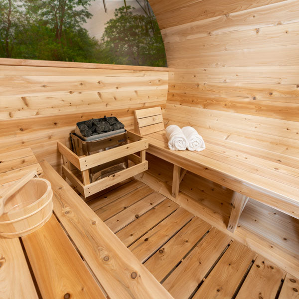 Dundalk Leisurecraft Canadian Tranquility MP Barrel Sauna | 6-8 Persons