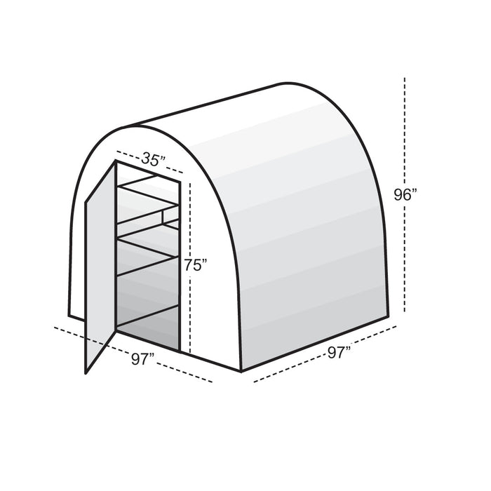 Solexx Gardener's Oasis Deluxe Greenhouse