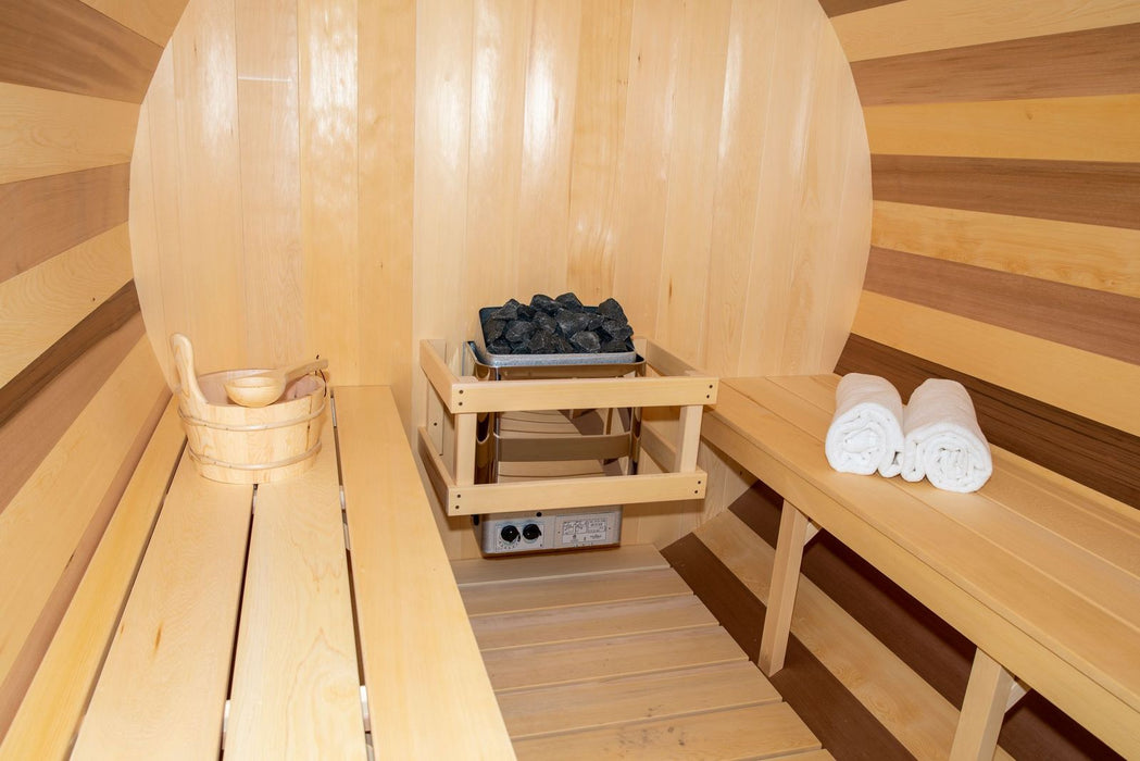 Dundalk Leisurecraft Canadian Timber Tranquility Barrel Sauna | 6 - 8 Persons