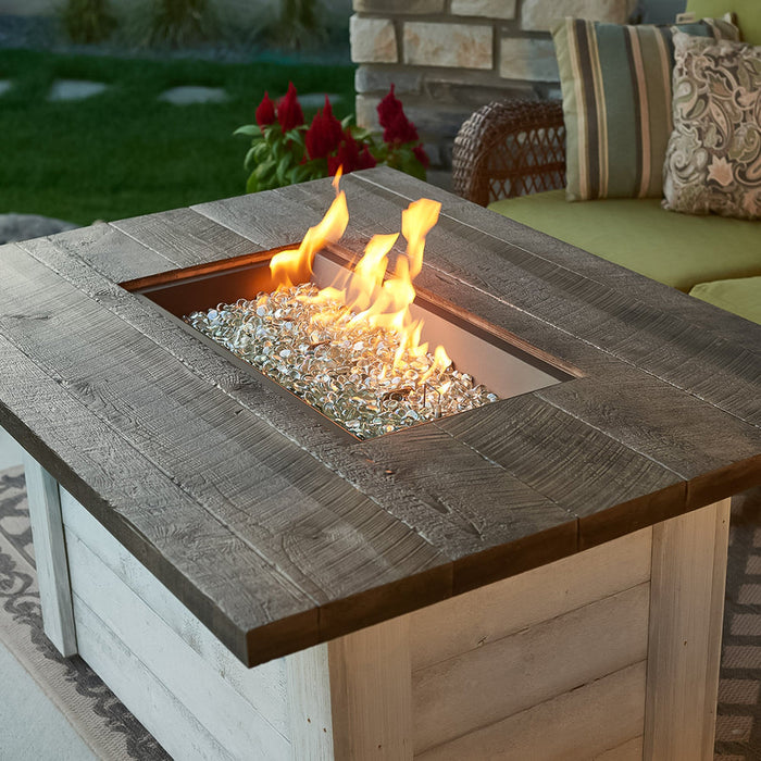 Outdoor Greatroom Alcott Rectangular 48" Gas Fire Pit Table