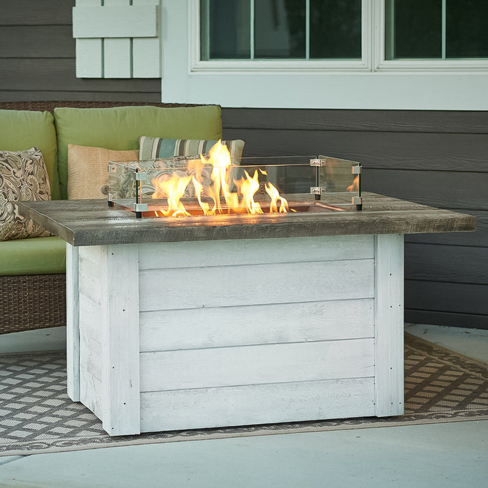 Outdoor Greatroom Alcott Rectangular 48" Gas Fire Pit Table