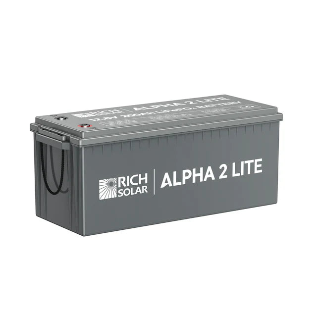 Rich Solar ALPHA 2 LITE | 12V 200Ah LiFePO4 Lithium Iron Phosphate Battery