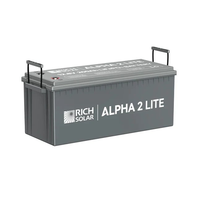 Rich Solar ALPHA 2 LITE | 12V 200Ah LiFePO4 Lithium Iron Phosphate Battery