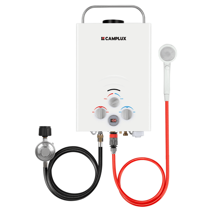 Camplux Portable Water Heater, Camplux 1.58 GPM Tankless Gas Water Heater