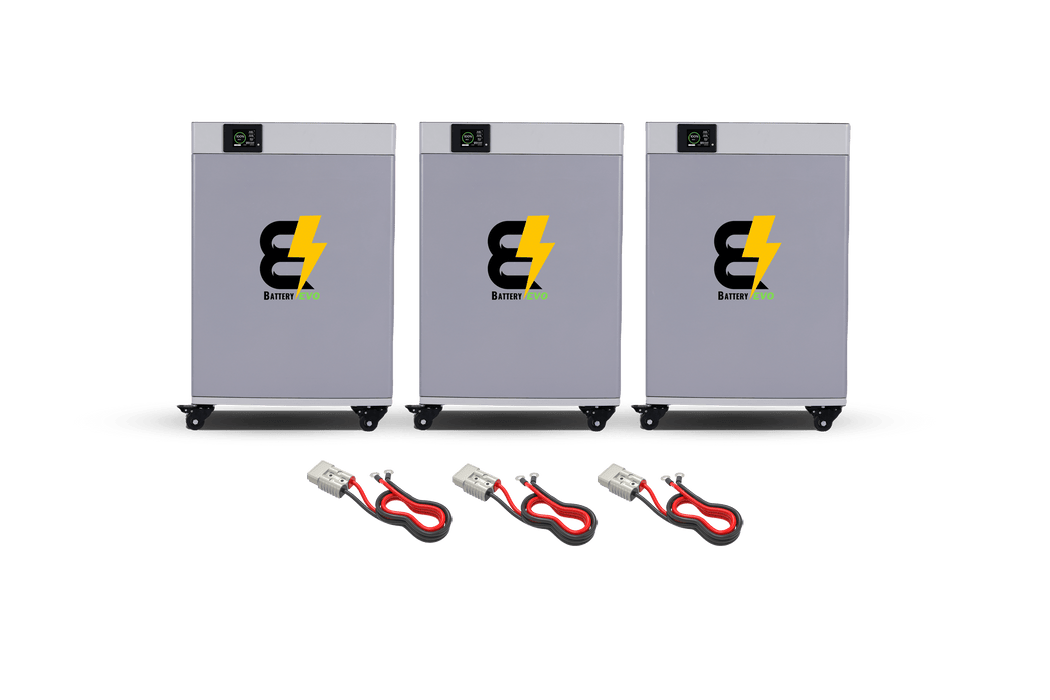 BatteryEVO 48V CONDOR ELITE 3x Battery Kit (690Ah - 35.4 kWh)