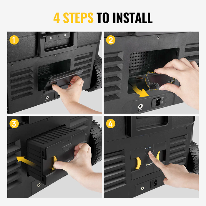 BougeRV Detachable Battery of Portable Fridge (Adapter not included)