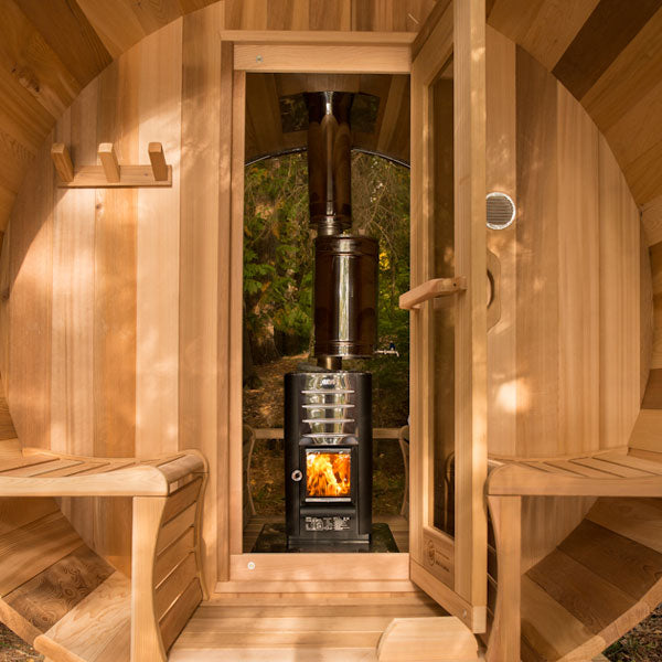 Dundalk Leisurecraft Chimney & Heat Shield Set with Water Tank for Panoramic Saunas