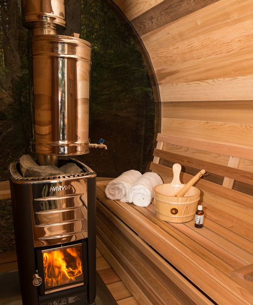 Dundalk Leisurecraft Chimney & Heat Shield Set with Water Tank for Panoramic Saunas