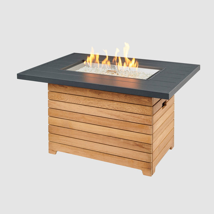 Outdoor Greatroom Darien Rectangular Gas 44" Fire Pit Table