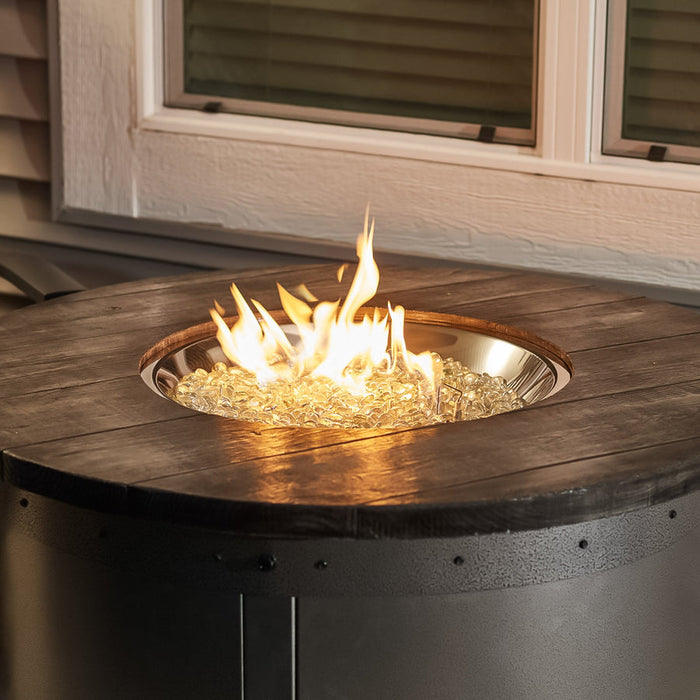 Outdoor Greatroom Edison Round Gas Fire Pit Table