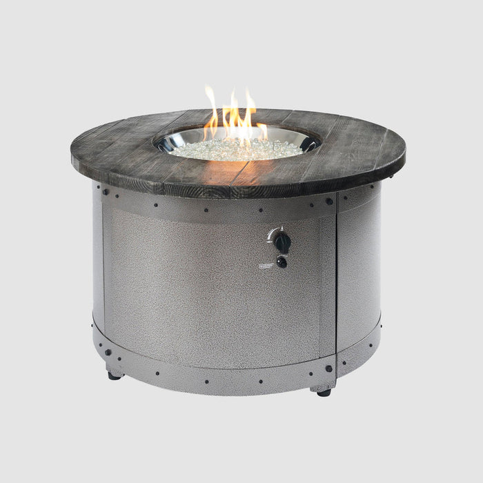 Outdoor Greatroom Edison Round Gas Fire Pit Table