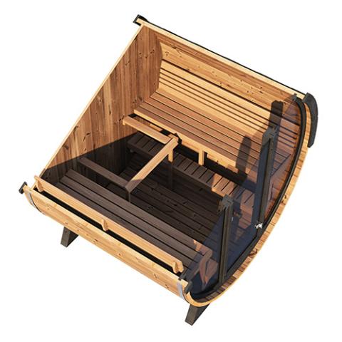 SaunaLife Model EE8G Barrel Sauna Barrel | 6 Persons