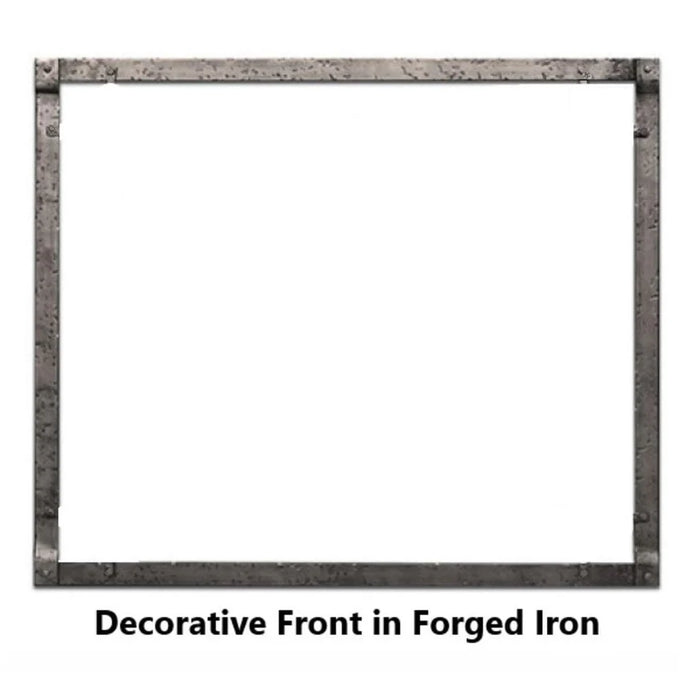 American Hearth Boulevard 48" Distressed Pewter Forged Iron Frame