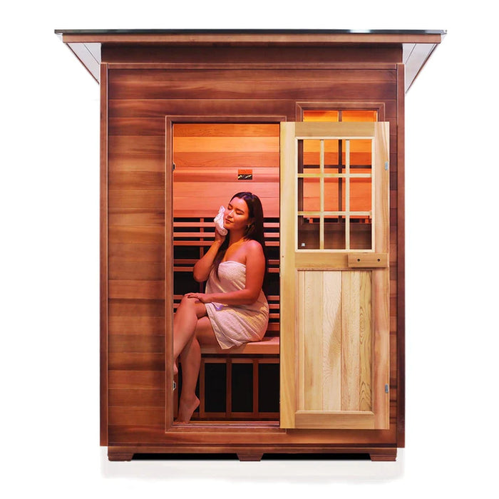 Enlighten InfraNature Original Sierra 2 Full Spectrum Infrared Outdoor Sauna | 2 Persons