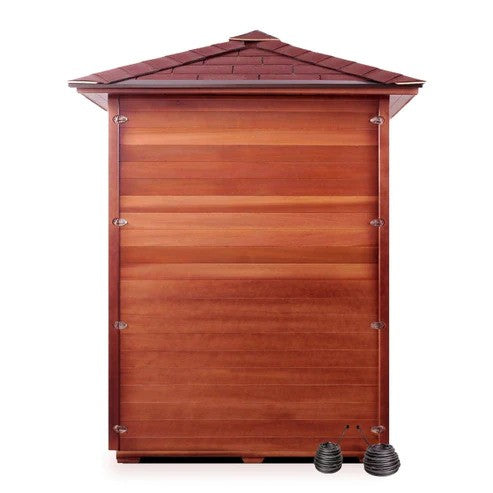 Enlighten InfraNature Duet Sapphire 2 Hybrid Infrared/Traditional Outdoor Sauna | 2 Persons