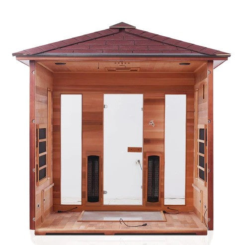 Enlighten InfraNature Original Rustic Full Spectrum Infrared Outdoor Sauna | 5 Persons