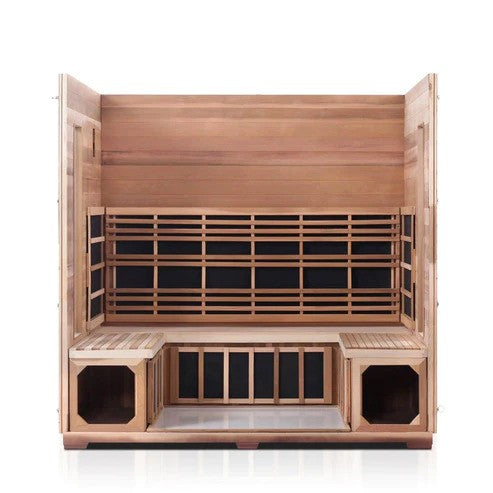 Enlighten InfraNature Original Rustic Full Spectrum Infrared Outdoor Sauna | 5 Persons