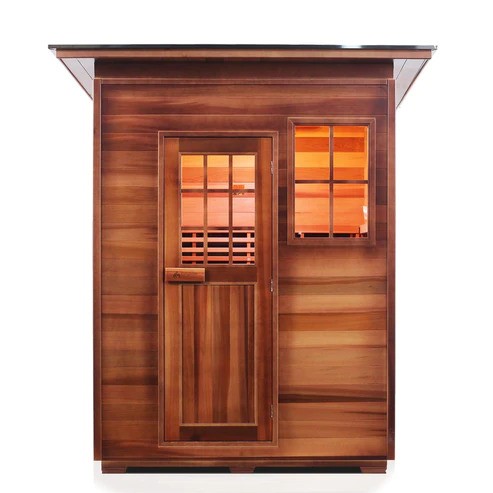 Enlighten InfraNature Original Sierra 4 Full Spectrum Infrared Outdoor Sauna | 4 Persons