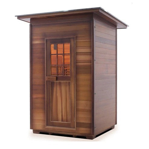 Enlighten SaunaTerra MoonLight 2 Dry Traditional Outdoor Sauna | 2 Persons