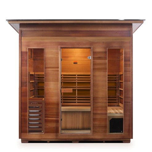 Enlighten SaunaTerra SunRise 5 Dry Traditional Outdoor Sauna | 5 Persons