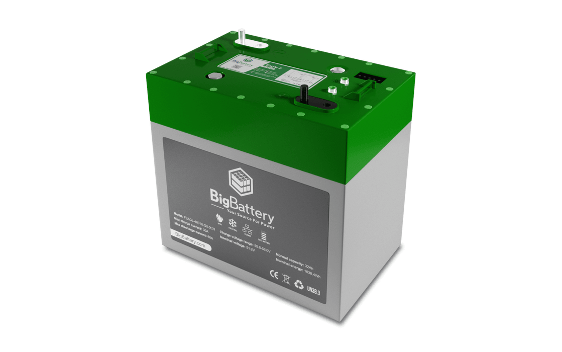 BigBattery 48V EAGLE 2 – LiFePO4 – 32Ah – 1.63kWh