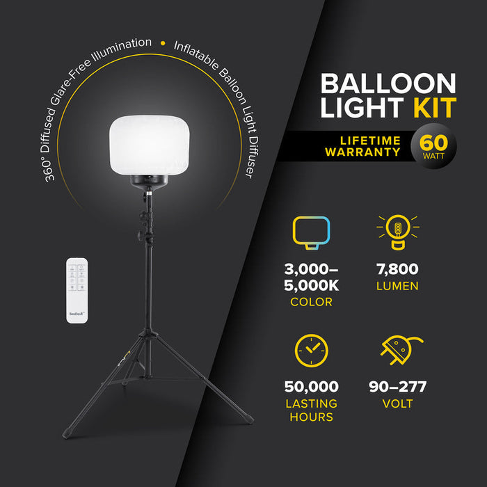 SeeDevil G3 - 60 Watt Balloon Light Kit