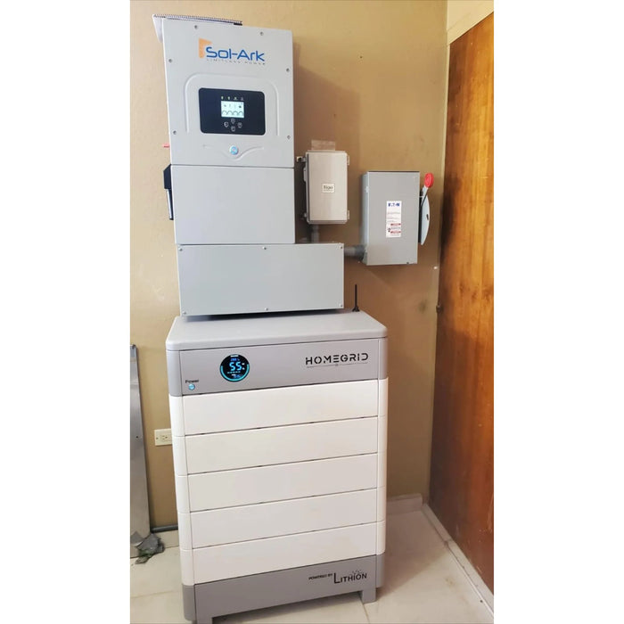 HomeGrid STACK'D 24kWh Lithium Home Battery System - 5X